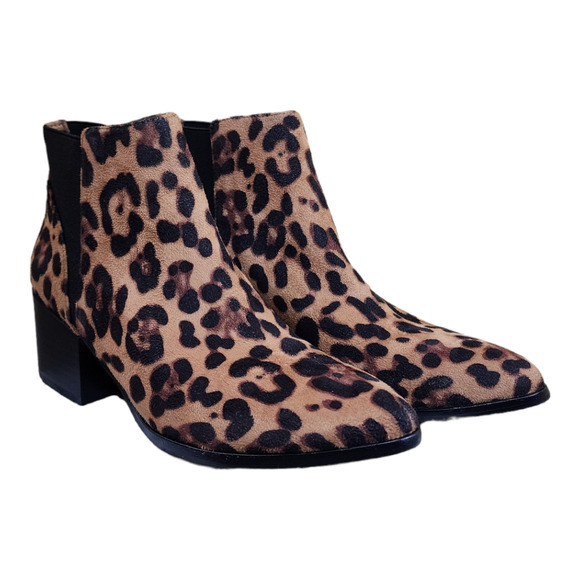 Chinese Laundry Finn Leopard Print Ankle Bootie Women’s Size 6.5 - Picture 2 of 12